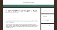 Desktop Screenshot of miniaturewargaming.com